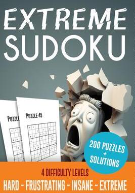 [预订]Insane Sudoku (hard to extreme sudoku puzzles): 200 challenging puzzles with solutions 9798373013291