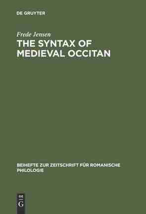 【预订】The syntax of medieval Occitan 9783484522084