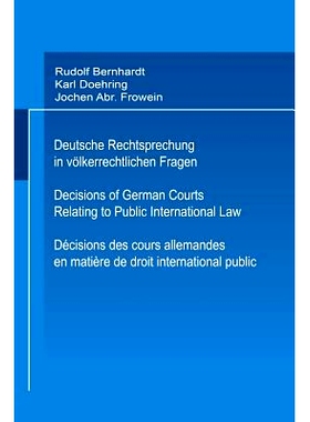 预订 Deutsche Rechtsprechung in völkerrechtlichen Fragen / Decisions of German Courts Relating to Public International