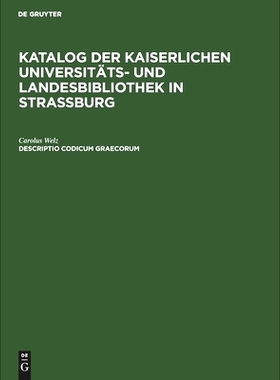 预订 Descriptio codicum Graecorum: 9783111287034