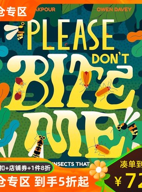 请别咬我 昆虫科普 Owen Davey插画 精装绘本 儿童自然百科 英文原版 Please Don't Bite Me: Insects that Buzz, Bite and Sting