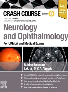 预订 Crash Course Neurology and Ophthalmology: For UKMLA and Medical Exams: 9780443115561