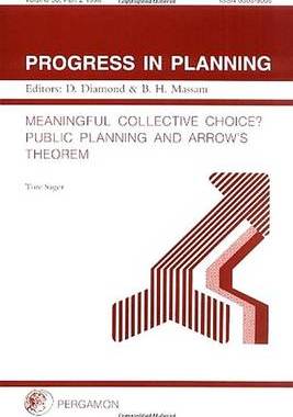 【预订】Meaningful Collective Choice?  Public Planning and Arrow’S Theoru