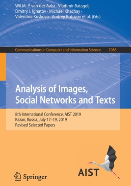 【预订】Analysis of Images, Social Networks and Texts