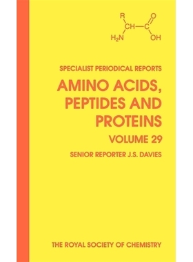 预订 Amino Acids, Peptides and Proteins: Volume 29 氨基酸、肽和蛋白质：第29卷: 9780854042173