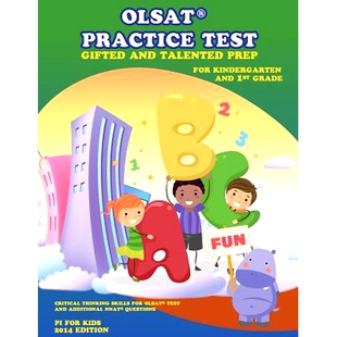 Gifted Prep OLSAT Test Additional 预订 Grade and Practice Kindergarten for Talented NNAT 1st
