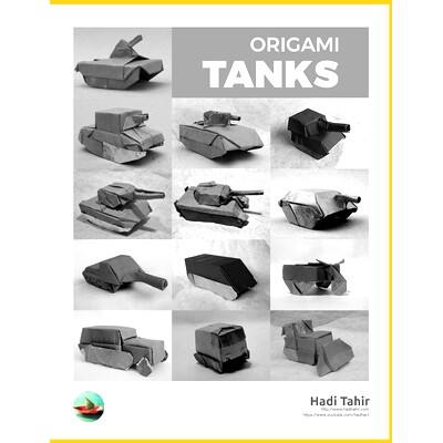 预订 Origami Tanks: and Other Tracked Vehicles (Black & White Edition): 9798726264233