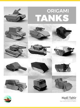 预订 Origami Tanks: and Other Tracked Vehicles (Black & White Edition): 9798726264233