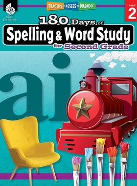 预订 【】180 Days of Spelling and Word Study for Second Grade: Practice, Assess, Diagnose