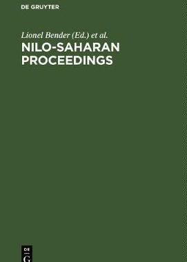 【预订】Nilo-Saharan Proceedings 9783110133288