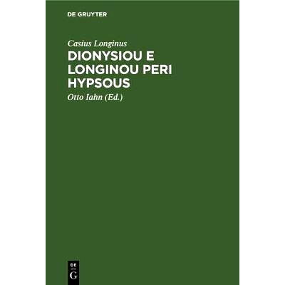 De sublimitate libellus. In usum scholar