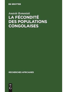 预订 La fécondité des populations congolaises: 9783111189833