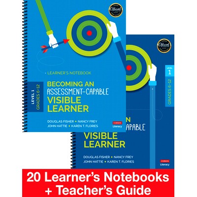 预订 Becoming an Assessment-Capable Visible Learner, Grades 6-12, Level 1: Classroom Pack: 9781544331850