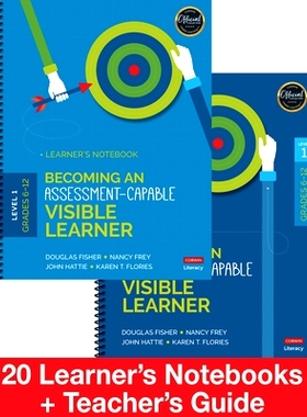 预订 Becoming an Assessment-Capable Visible Learner, Grades 6-12, Level 1: Classroom Pack: 9781544331850