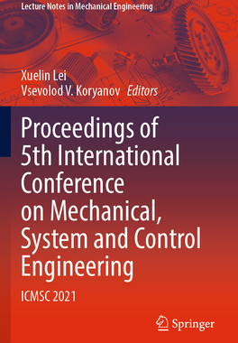 [预订]Proceedings of 5th International Conference on Mechanical, System and Control Engineering