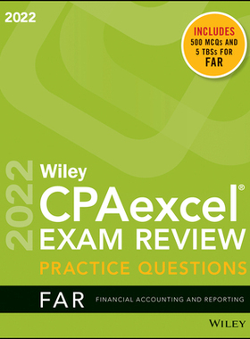 【预订】Wiley’S Cpa Jan 2022 Practice Questions: Financial Accounting And Reporting 9781119848448