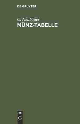 【预订】Münz-Tabelle 9783111287355