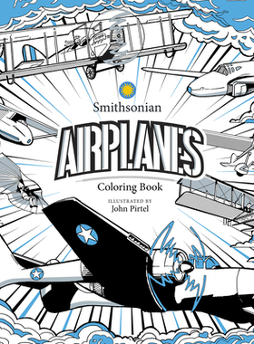 【预订】Airplanes: A Smithsonian Coloring Book