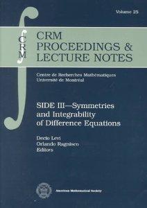 [预订]Symmetries and Integrability of Difference Equations 9780821806012