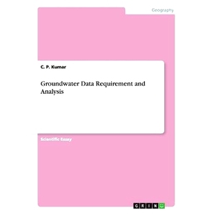 Groundwater Analysis Data and 9783656755531 Requirement 预订