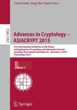 【预订】Advances in Cryptology -- ASIACRYPT 2015