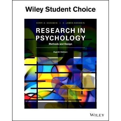 预订 Research in Psychology Methods and Design 8E: Methods and Design 心理学方法与设计研究 第8版: 9781119330448