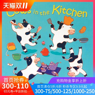 Kitchen 奶牛 Cows 廖彩杏书单推荐 Child Play纸板洞洞书 厨房里 预售 the 英文原版