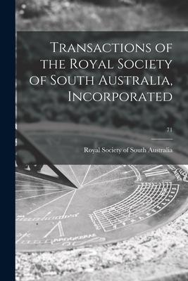 [预订]Transactions of the Royal Society of South Australia, Incorporated; 71 9781015272880