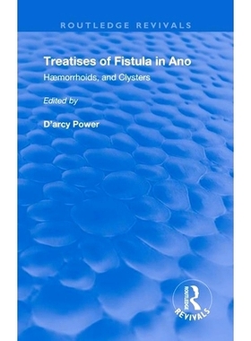 预订 Fistula in Ano: Haemorrhoids and Clysters: 9780367181611