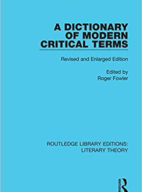 【预售】A Dictionary of Modern Critical Terms