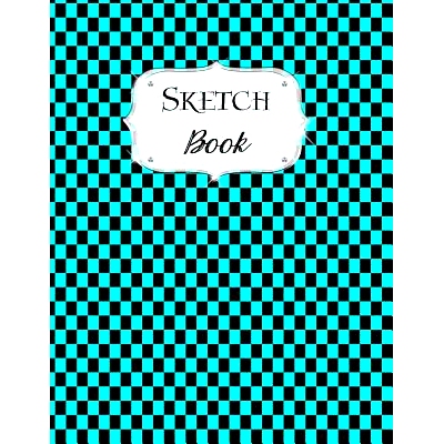 预订 Sketch Book: Checkered Sketchbook Scetchpad for Drawing or Doodling Notebook Pad for Creative Artists Aqua Black: 9