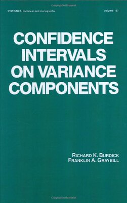 【预订】Confidence Intervals on Variance Components
