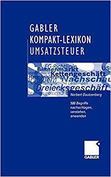 【预订】Gabler Kompakt-Lexikon Umsatzsteuer 9783409120760
