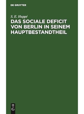 预订 Das sociale Deficit von Berlin in seinem Hauptbestandtheil: 9783111174938