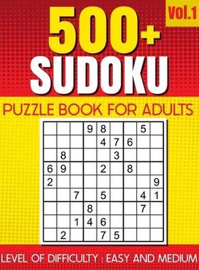 [预订]500+ SUDOKU Puzzle Book for Adults VOL.1: Level of Difficulty - Easy and Medium 9798871378854
