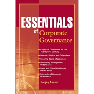 预订 Essentials of Corporate Governance 公司管理精要: 9780470139813
