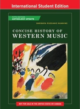 Concise History of Western Music 5e Anthology Update ISE pa: 9780393421668
