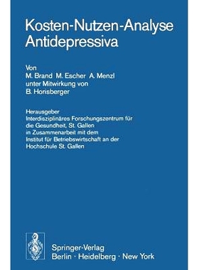 预订 Kosten-Nutzen-Analyse Antidepressiva: 9783540071013
