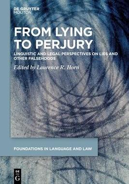 [预订]From Lying to Perjury 9783111356884