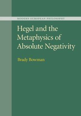 预订 Hegel and the Metaphysics of Absolute Negativity