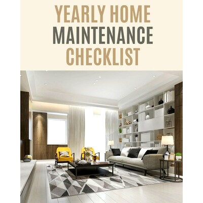 预订 Yearly Home Maintenance Check List: : Yearly Home Maintenance For Homeowners Investors HVAC Yard Inventory Rental P