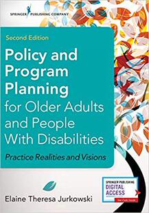 and Edition Second Adults 预售 Policy People Planning Program Disabilities for with Older