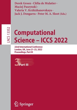 【预订】Computational Science – ICCS 2022 9783031087561