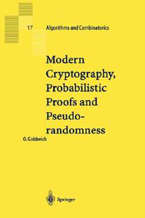 Cryptography Modern 预订 Pseudorandomness Proofs and Probabilistic