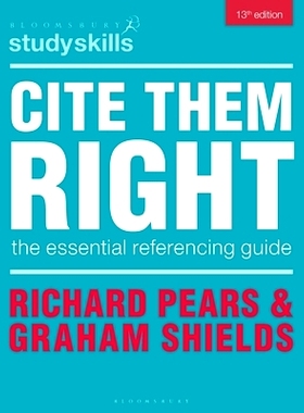 预订 Cite Them Right: The Essential Referencing Guide: 9781350497016
