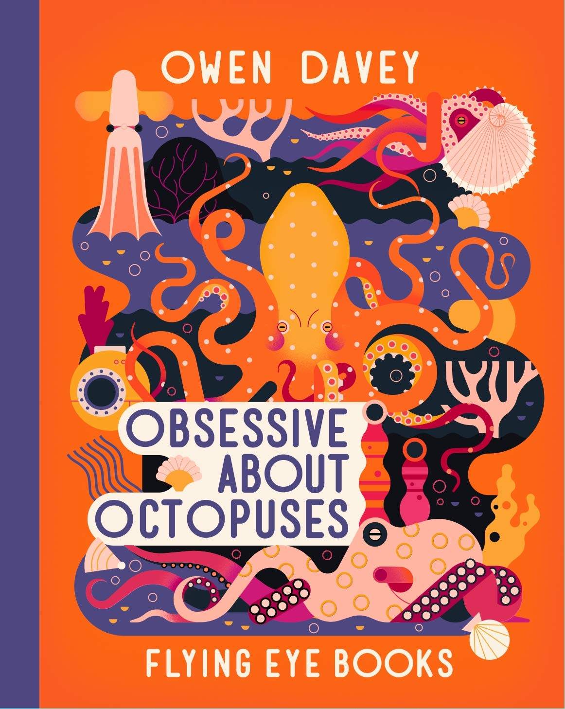 英文原版 owen davey 动物科普绘本系列:章鱼 精装 obsessive about