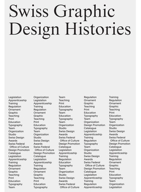 预订 Swiss Graphic Design Histories, 4 Teile 瑞士平面设计史: 9783858818683
