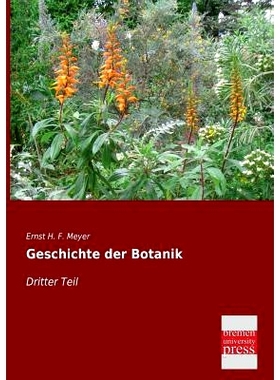 预订 Geschichte Der Botanik: 9783955623401