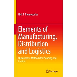 for Control Manufacturing Logistics Quantitative and Distribution Planning 预订 Methods Elements