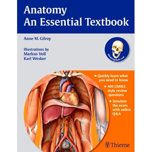预订 Anatomy - An Essential Textbook 解剖学-一个重要的*: 9781604062076